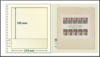 LINDNER 802109 T Blank Forms Sheets 1 Folder 185x219mm