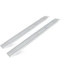 Auffahrrampe Aus Aluminium 2000 X 200 Mm (1 Paar), Gerade AusfüHrung Gelocht Pkw
