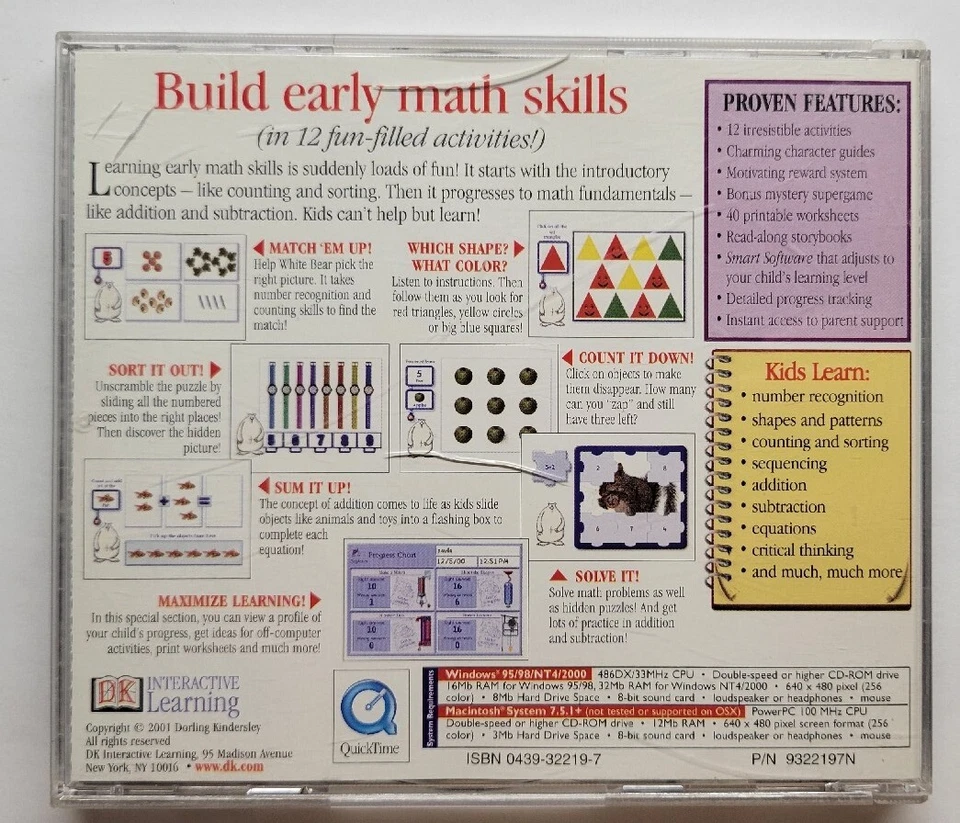 Math Explorer Deluxe (PC CD-ROM, 2001, DK Software, 2 Disc Set) - Image 2 of 2