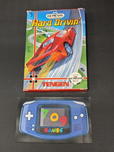 Hard Drivin' (Sega Genesis, 1991) CIB COMPLETE