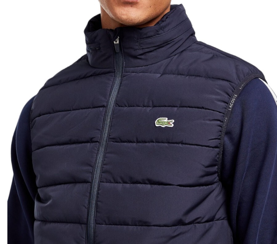 Lacoste Men's Navy Padded Hooded Gilet Size FR 50/US M/38" Chest BH7782 00 F2W image 5