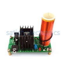 15W Mini Tesla Coil Plasma Speaker Set Electronic Field Music Project Parts NEW