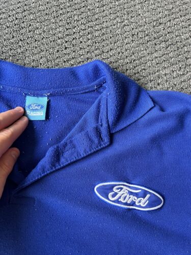 Vintage Ford Racing/ Castrol Polo Shirt Men's Fits Size Large Mens - Picture 2 of 6