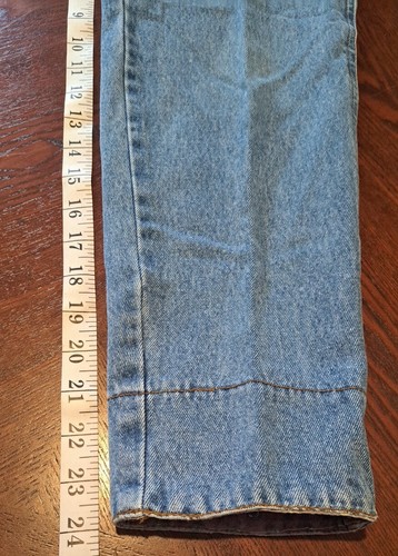 Vintage '80s Bugleboy Embroidered Jeans Youth 10 Girls High Waist Detailed Cuffs - Picture 12 of 14