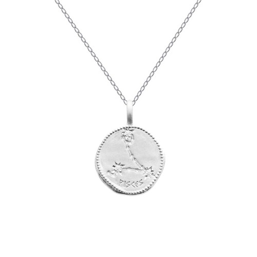 Pendentif Capricorne En Argent Sterling 925 Avec Zircon + Chaîne - Longueur Au Choix - Neuf Avec étiquettes