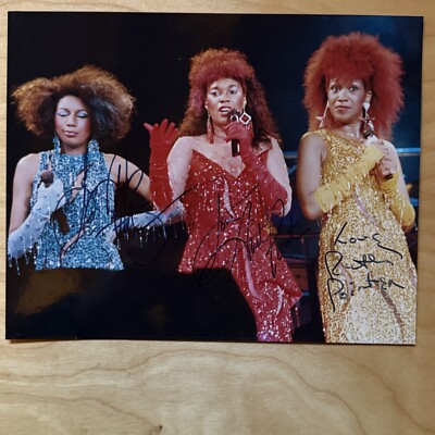 Pointer Sisters Autographed 8x10 Hand Signed/ In Person