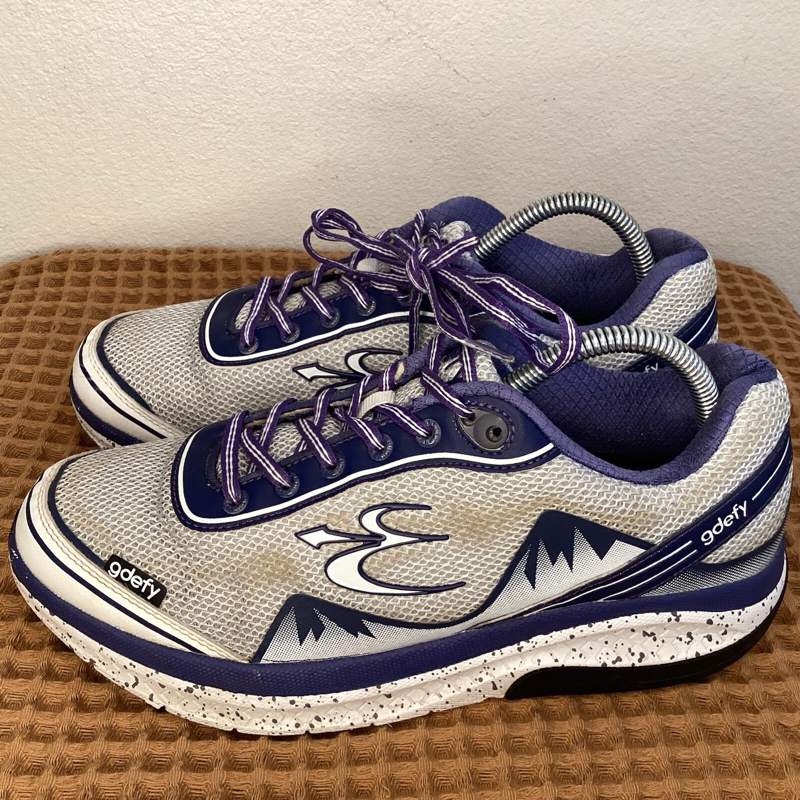 SAOLA Scarpe da passeggio Gdefy da uomo taglia 10 Gravity Defyer grigio potente blu ammortizzate TB9024FWP