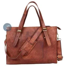 Handmade Women’s Leather Shoulder Bag Elegant Work Office Tote Purse Everyday
