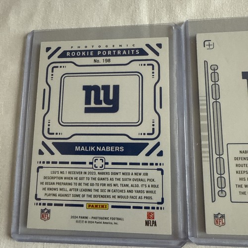2024 Panini Photogenic Football Rookie Portraits And Rookie Pix Malik Nabors RC - Picture 8 of 10