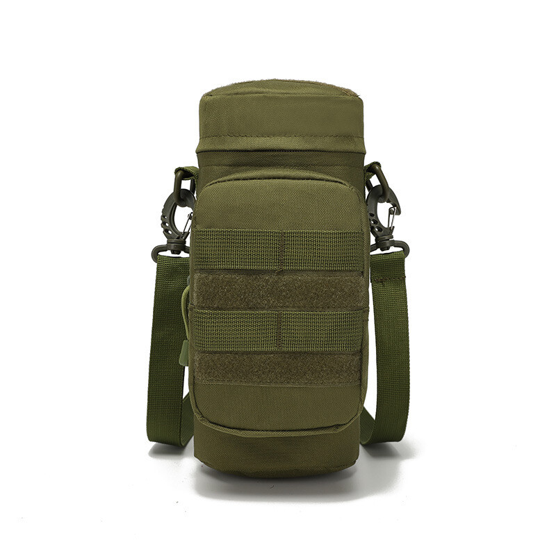Tactical EDC Water Bottle Carrier Bag Nylon Pouch with Detachable Shoulder Strap
