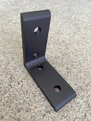 4 Hole tall inside corner fastener 80/20  ( Part# 40-4301 - Black )
