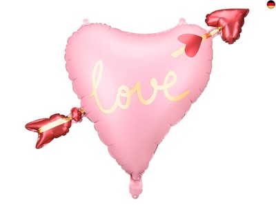 XL Folienballon Herzballon Amor Love Eros Cupid Pfeil Deko Valentine Verlobung