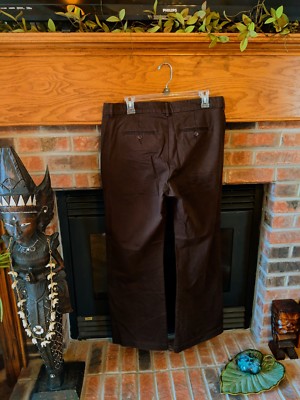 juniors brown dress pants Lee One True Fit Brand Brown Dress Pants Junior Size 11/12 M
