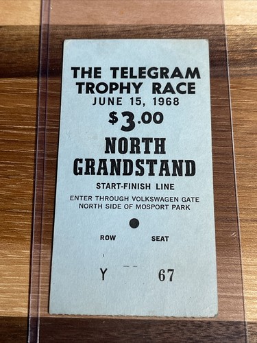 Telegram Trophy 200 Mosport Indy Car Race Ticket, Race won by Dan Gurney - Picture 1 of 2