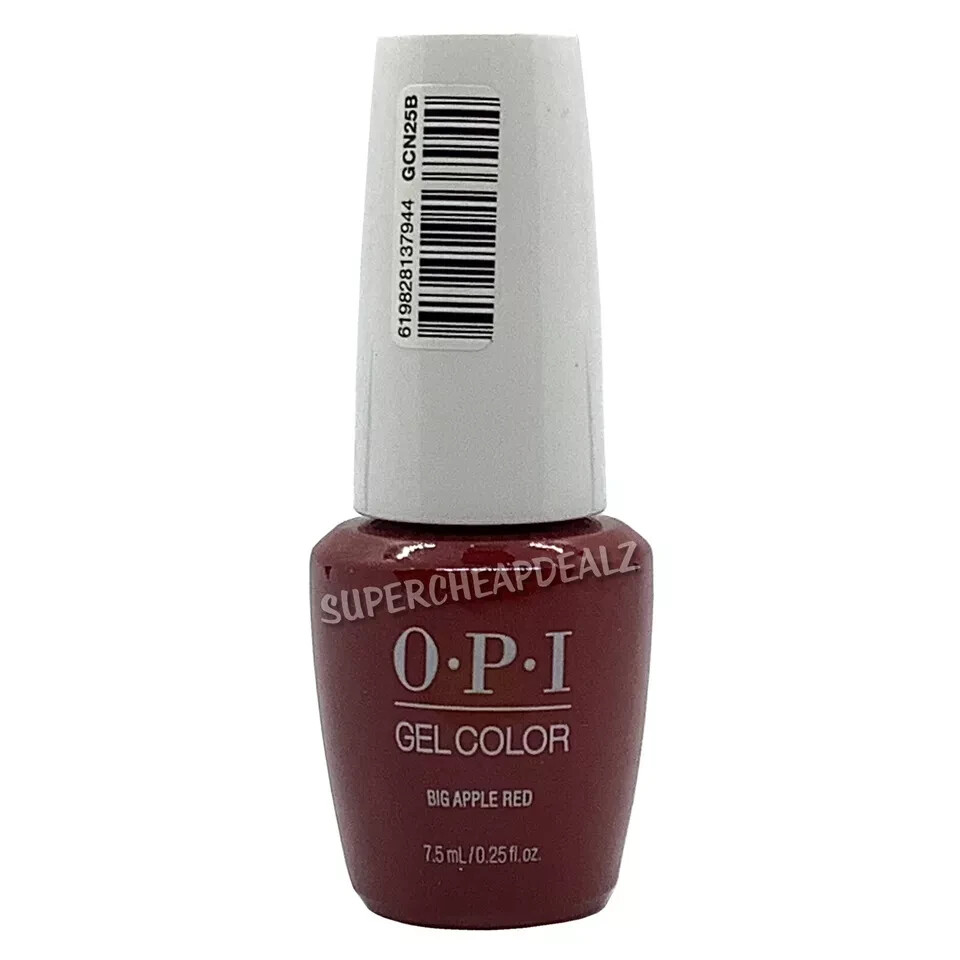 МИНИ-гель-лак OPI GelColor, 0,25 унции - GCN25B - Big Apple Red AUTHENTIC