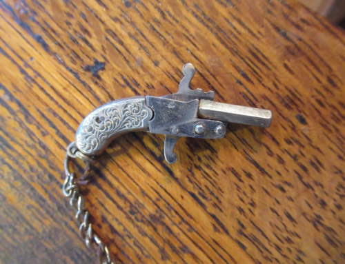 Vintage Austria Miniature Pistol Watch Fob Ornament Gun - Picture 1 of 12
