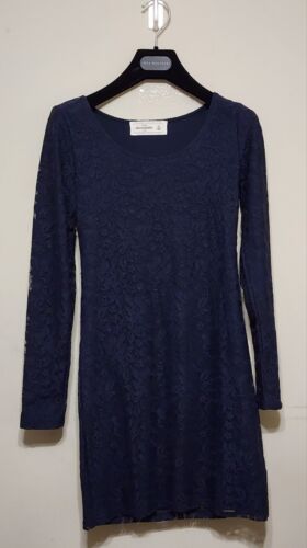 Abercrombie Kids Girl's Junior's Navy Blue Long Sleeve Lace Dress - Size XL