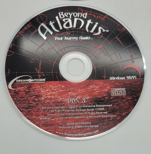 Beyond Atlantis II (PC, 2001) PC Big Box Open Box Game Case Manual Complete CIB - Picture 6 of 7