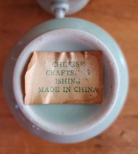 2 vasi brucia incenso arte porcellana cinese Longquan Celadon vintage - Foto 9 di 9
