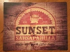Tin Sign Vintage Fallout Sunset Sarsaparilla
