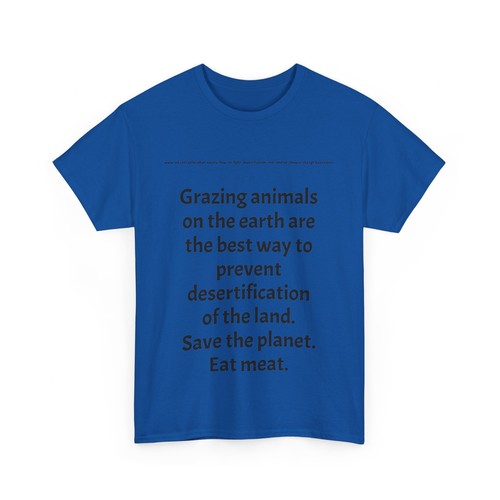 Carnivore - Save the Planet - Eat Meat - Unisex Heavy Cotton Tee - Picture 44 of 53