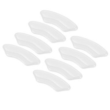 8Pcs Silicone Heel Support Cup Pads Plantar Care Heel Pads Clear