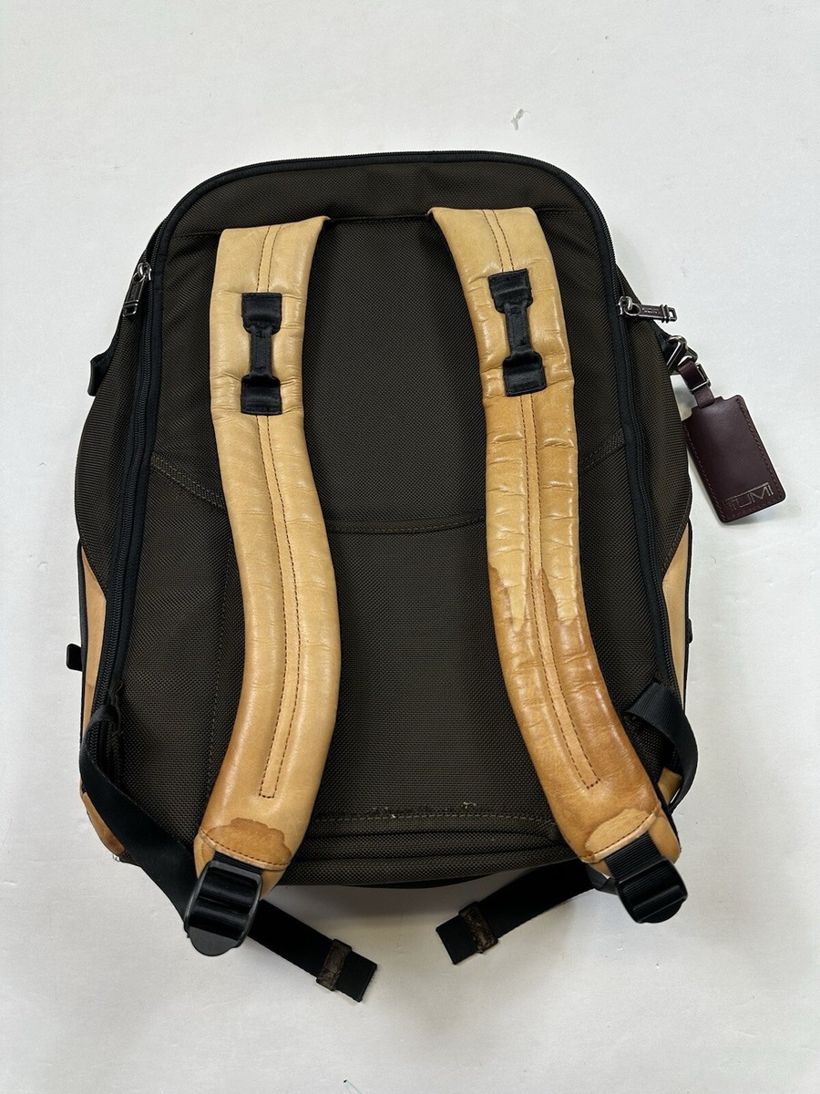 Tumi Alpha Bravo Cannon Backpack Leather Nylon 222385SDBH | eBay