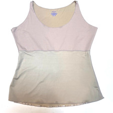 Spanx Women's Size 2X Cami Tank Top Beige Compression. Polyester Spandex