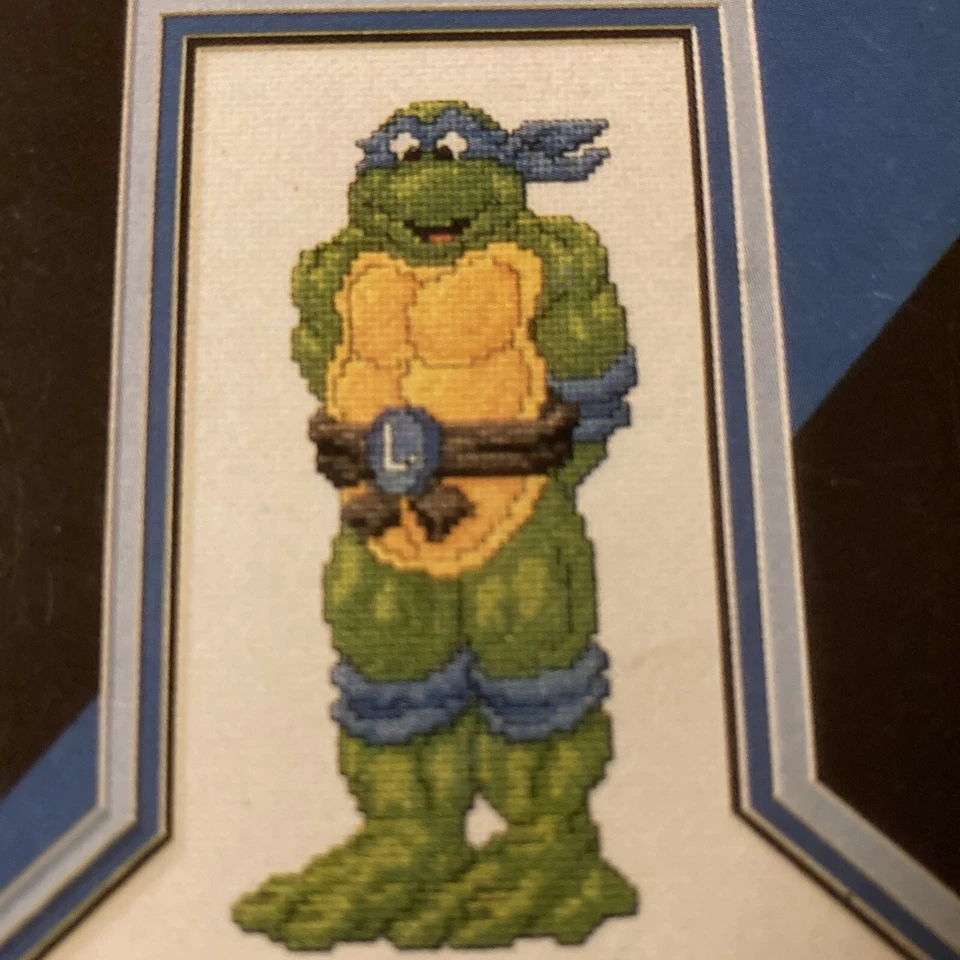 TMNT Leonardo and Cowabunga Cross Stitch Patterns By Plaid - Image 3 of 4