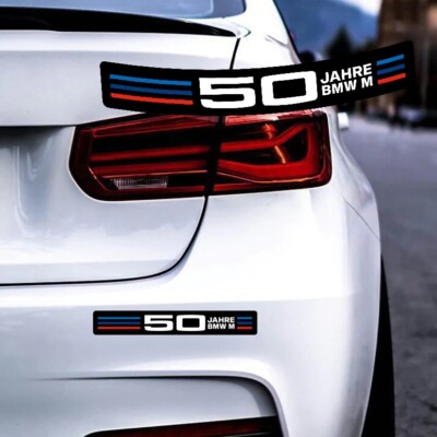 BMW 50th Anniversary Jahre Sticker - Premium Quality Car Bumper Label Decal