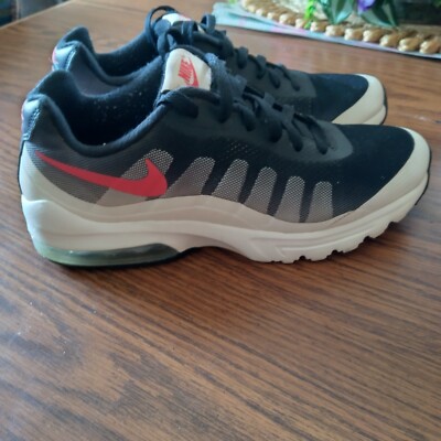 Nike Air Max Invigor Print Mens Sneakers Running Shoes Sz 9 Black/Ember Glow