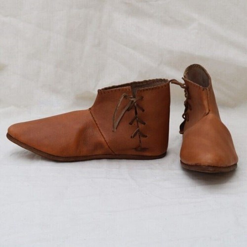 Medieval shoes Renaissanc leather shoes Historical ankle boots FOR GIFT SCA LARP