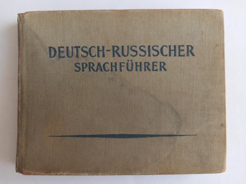 German-Russian phrasebook Soviet Vintage Book USSR