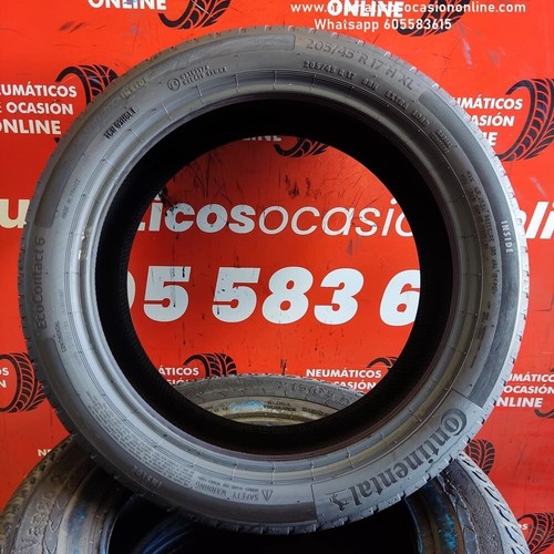 2x 205 45 R17 88H XL 4.8/5.0mm Continental Eco Contact 6 Ref.7704 - Imagen 5 de 8