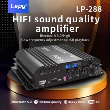 Bluetooth 5.0 Amplifier Mini Powerful Hifi Stereo Amplifier, 2.1 Channels LP-288