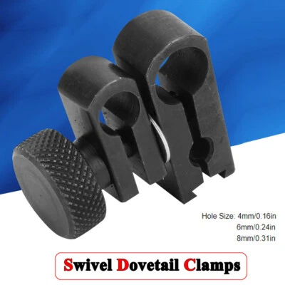 4MM 6MM 8MM Sleeve Lever Dial Gauge Swivel Dovetail Clamp Dial Indicator Clamps