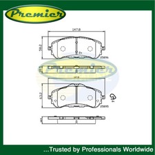 Premier Set Pastiglie Freno Anteriore adatto a Peugeot 308 2013-2021 308 SW 2014-2021
