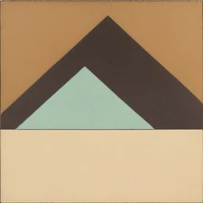 Medium Abstract Painting 2x2 ft. Post-Modernism Geometric Demrin OOAK NEW