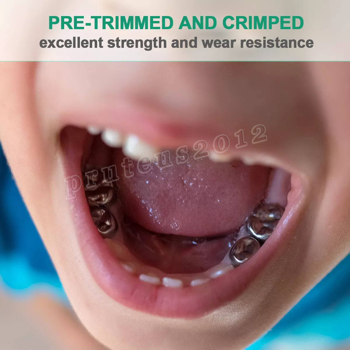 Dental Kids Primary Molar Crown Stainless Steel Pediatric