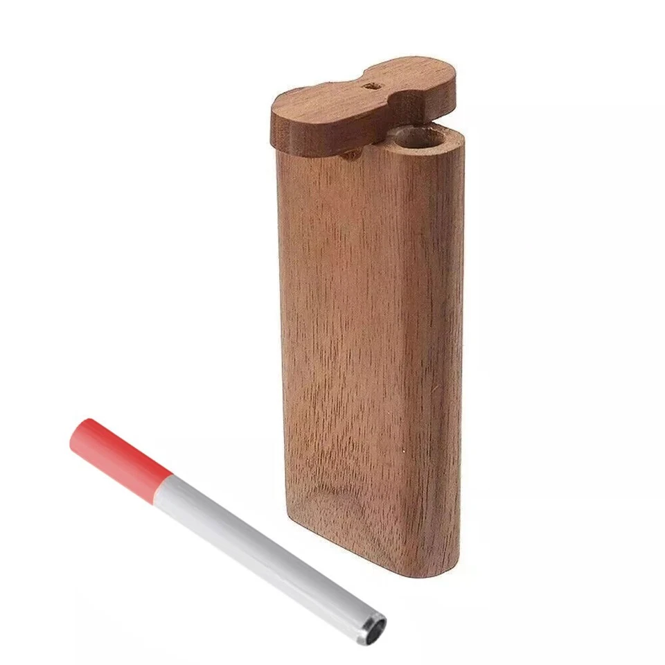 Pipa de madera Dugout autolimpiante metal murciélago póker pipa para fumar kit de un bateador EE. UU. Foto 3 de 4