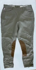 Tailored Sportsman Tan Equestrian Horse Riding Side Zip Breeches Size 32
