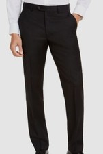 Michael Kors Men's Black Modern-Fit Wool Stretch Suit Pants Size 30W 30L