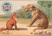 Vintage Advertising Trading Card ~ Wheeler & Wilson Sewing Machine. #-4008