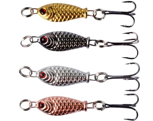 16PCS Metal Jig Fishing Lure 5g 3.2CM Spoon Jig Hard Swimbait Carp Bass Floating - Picture 2 of 11
