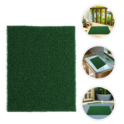  2 Pcs Simulated Water Grass Mat Artificial Turf Aquarium Landscapes