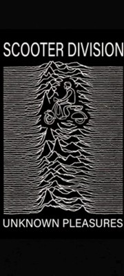 VESPA baby grow 12-18 months Black , SCOOTER DIVISION, Unknown pleasures