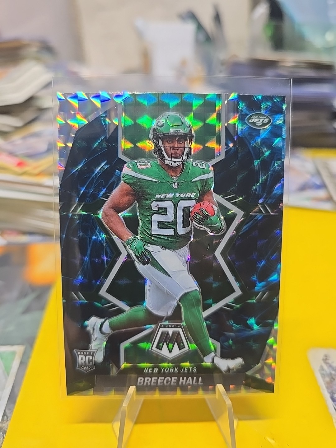 2022 Panini Mosaic - Rookies Breece Hall #307 Genesis Mosaic Prizm (RC)