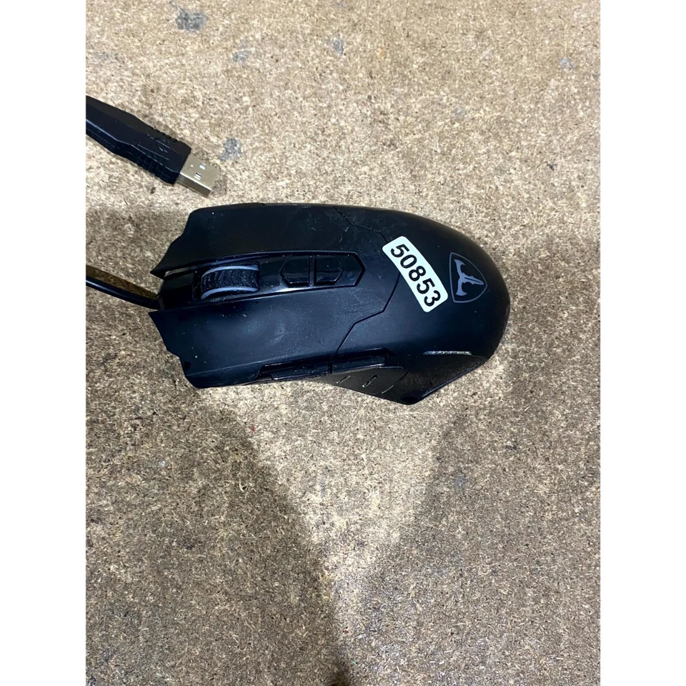 Pictek T7 Optical Gaming Mouse USB Wired Ergonomic LED Lighting 4-Way Scrolling - Image 2 of 4