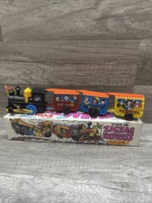 Vintage Wind Up ZIG-ZAG Western COMIC EXPRESS TIN TOY TRAIN With BOX