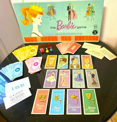VTG 1960 ORIGINAL 'The Barbie Game/Queen of the Prom' Mattel Toy COMPLETE